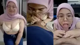 Rare Sepongan Cewek Hijabers Pink Cantik Viral Video by Indo18