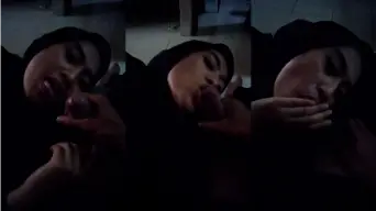 Wondergurl Hijab Hitam Nyepong Viral Video by BokepHUB