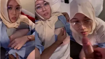 Pacar Jilbab Jilmek Dulu Lanjut Nyepong Video by FapHouse