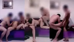 Ukhti Ngentot Bertiga Di Sofa Video by indo
