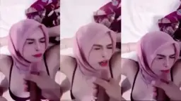 Jilbab Diyana Sakura Crot di Muka Video by TXXX